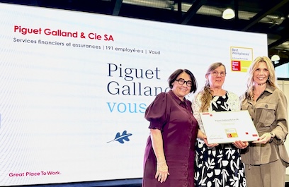 Piguet Galland à nouveau distinguée parmi les meilleurs employeurs de Suisse romande