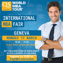 Salon des meilleurs MBA Internationaux QS World MBA Tour Genève