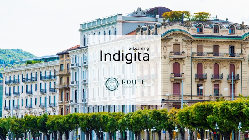 Indigita partners with Route Crypto Training to expand the offering of e-Learning courses on cryptocurrencies