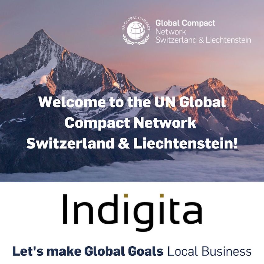  Indigita adhère au Pacte mondial des Nations Unies pour soutenir les pratiques commerciales durables et responsables