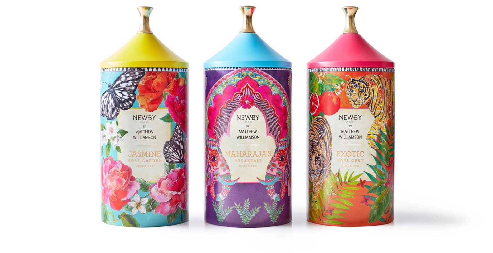 NEWBY TEAS DÉVOILE UNE COLLABORATION EXCLUSIVE AVEC MATTHEW WILLIAMSON, STYLISTE ANGLAIS ICONIQUE